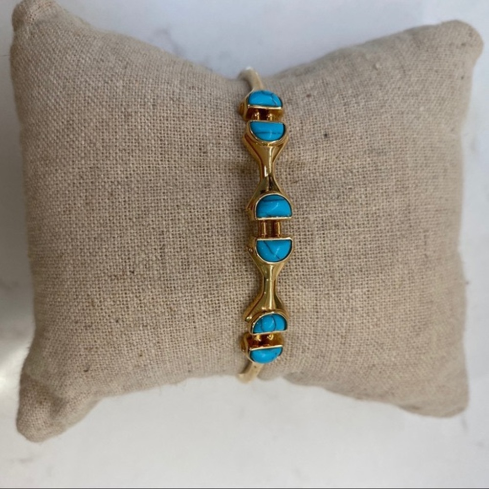 Stella and Dot Turquoise Stone Cuff